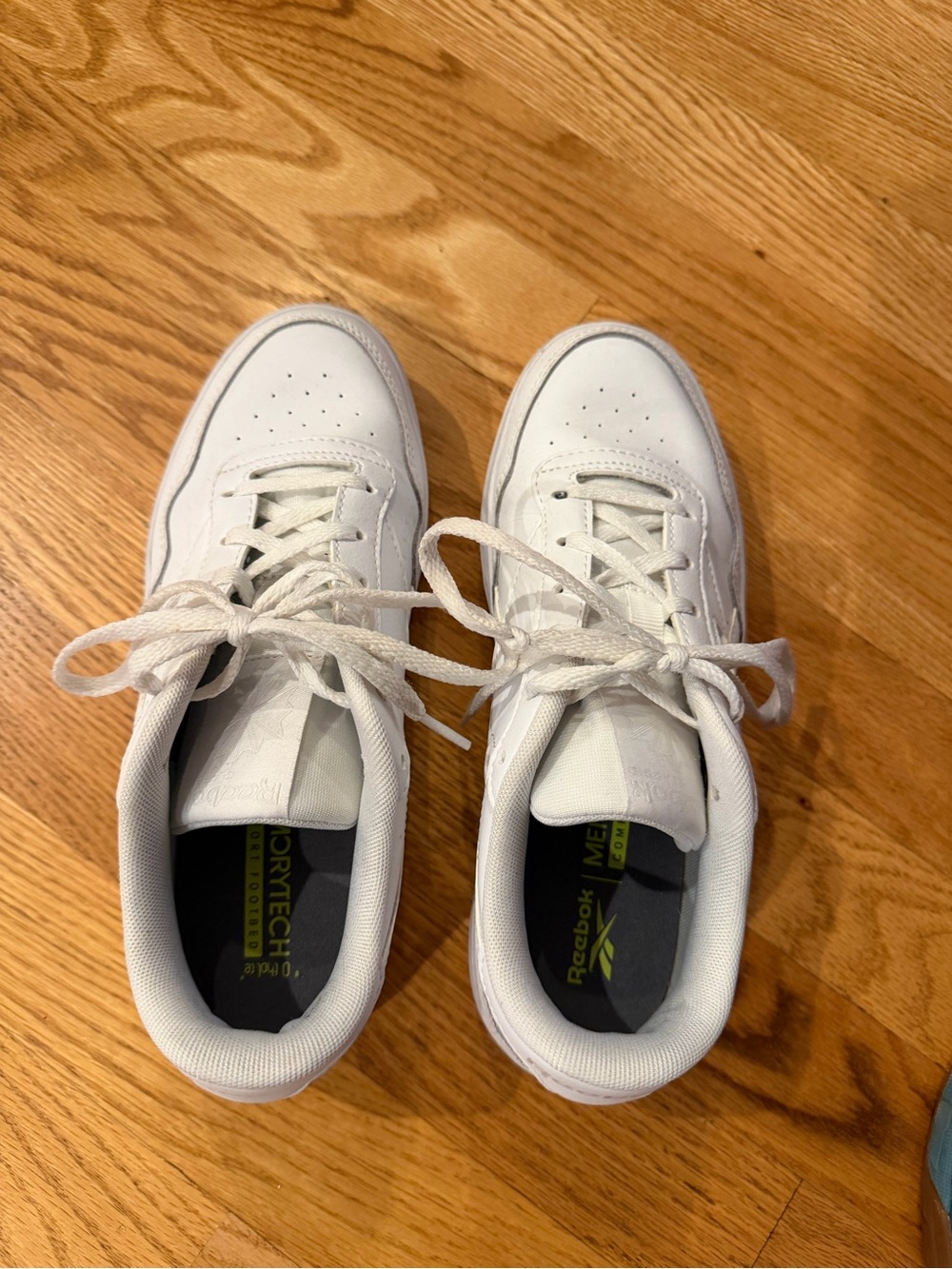 Reebok women’s White Leather Comfort Sneakers